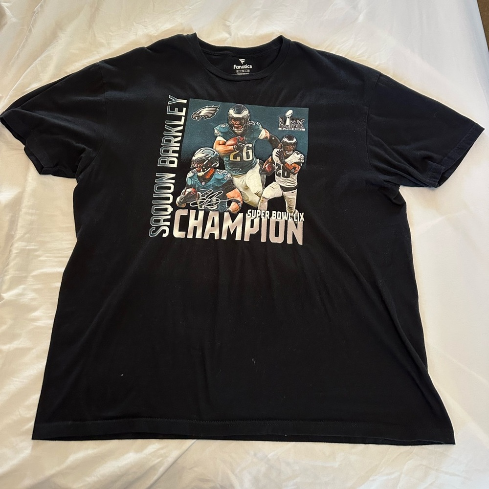 Saquon Barkley Super Bowl Champion Shirt (Never Worn, Size XL)